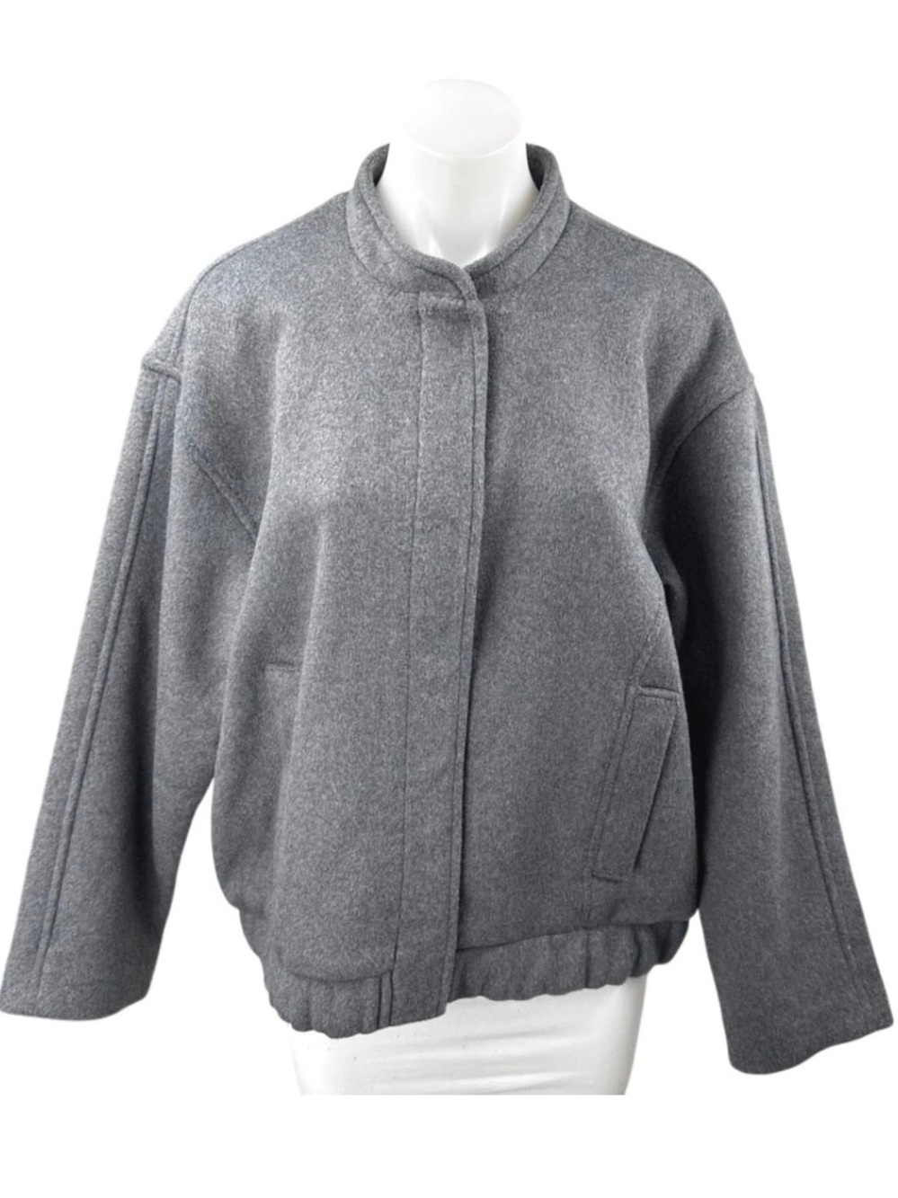 Abercrombie & Fitch Grey Bomber Jacket | Women’s L